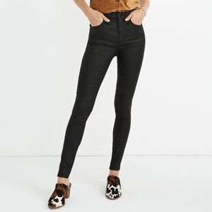 Madewell 10" High-Rise Skinny Jeans: Coated Edition Size 27